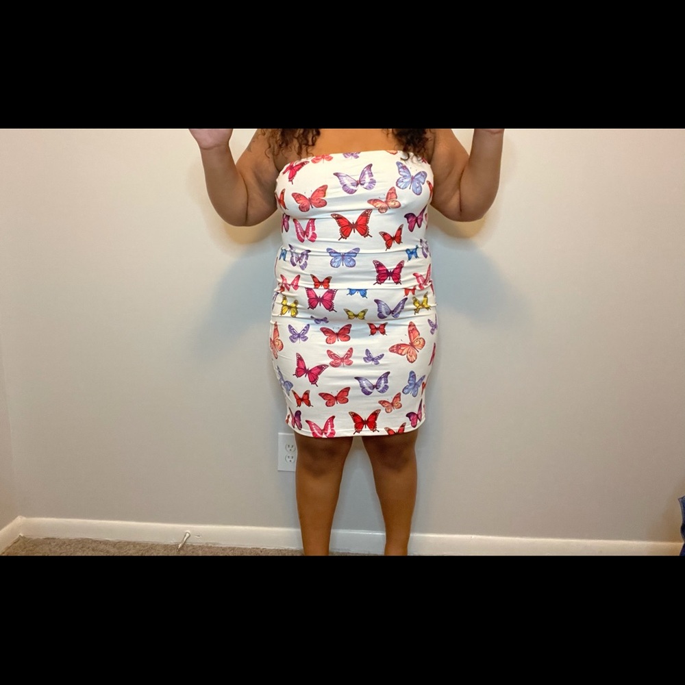Multicolor Butterfly Dress